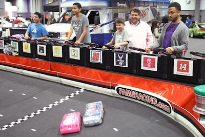 Activities for kids and teens include radio-controlled car racing on the lower level of the convention center.
