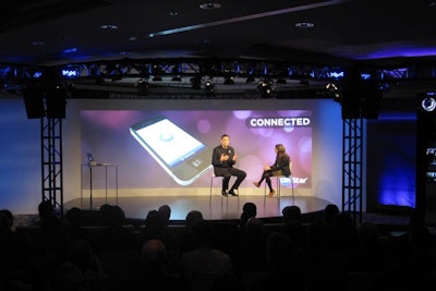 CBS Early Show tech expert Katie Linendoll hosted a press event on Monday at the Venetian Hotel and Casino to showcase OnStar and Cadillac's newest in-vehicle technologies. The event was planned and executed by inVNT.