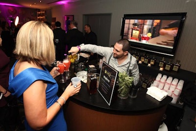 Disaronno hosted a mixology bar, where specialty cocktails included ingredients such as rosemary and maple syrup.