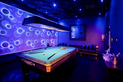 Private billiards suite for up to 30 guests