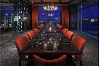 The Harbor Room accommodates from 10 to 20 people.