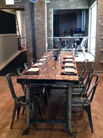 A private dining can accommodate six guests.