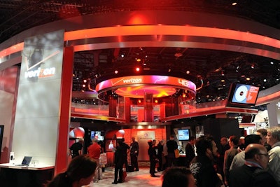 Verizon's booth demonstrated the capabilities of its 4G LTE wireless network through its own products and services, as well as products developed by outside companies through its Innovation Program. The company also sponsored the C.E.S. press room and digital media lounge.