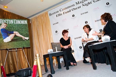 Boston Common magazine, a new media partner, hosted a V.I.P. interview lounge with Laura Raposa and Gayle Fee of The Boston Herald.