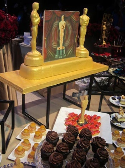 Wolfgang Puck's dessert buffet will include an array of Oscar statuette likenesses.