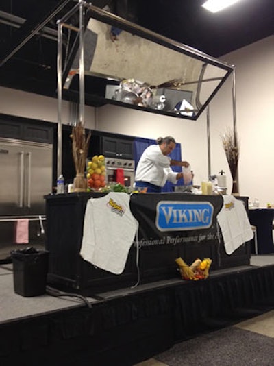 Local chefs put on cooking demonstrations in an area referred to as 'Chef Fest.'