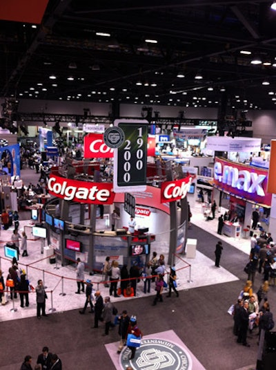 The show floor at McCormick Place West had booths from more than 600 exhibitors, including industry heavyweight Colgate.