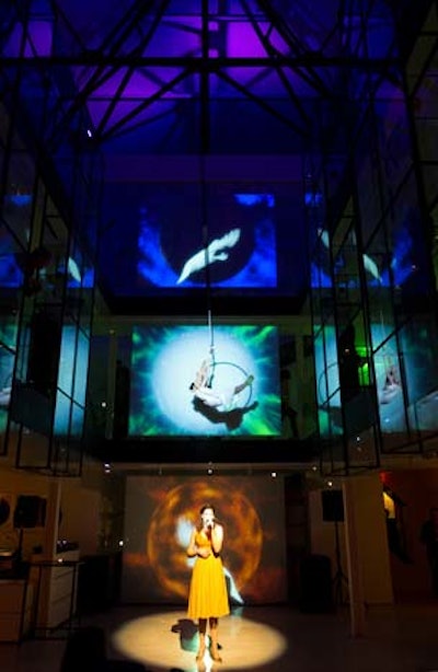 Entertainment included a performance by singer Jessica Lalonde, who took the stage to call gala guests up to the third floor for dinner after an initial cocktail reception.