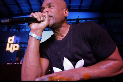 Other musicians, including Darryl 'D.M.C.' McDaniels, formerly of Run D.M.C. (pictured), and B.o.B also performed at the party.