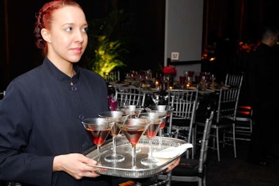 Diageo provided Ciroc Bellini and Crown Royal Black Manhattan cocktails, in addition to providing the wine.