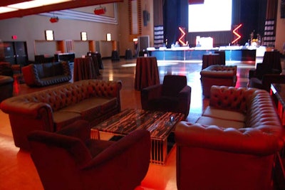 Motionball added a lounge area at the back of the concert hall this year.