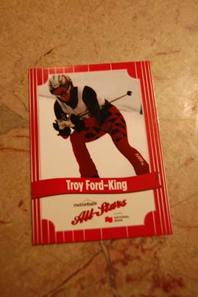Special Olympic athletes passed out All Stars cards, similar to baseball cards. The cards included information about the athlete and the answer to a trivia question on the back. In the weeks that follow, Motionball will post trivia questions on its Facebook page. The guest with the most answers will win two tickets to an upcoming Motionball event.
