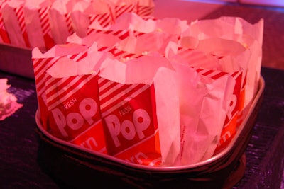 In a nod to the food served at Maple Leaf Gardens, the event included bags of popcorn.