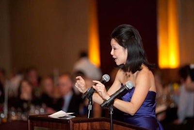 WHDH-TV anchor Janet Wu was the event M.C.