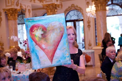 Local artist Salvatore Principe donated an original piece for the design of the luncheon's program and invite, as well as for the live auction.