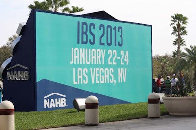 A large sign outside the convention center let attendees know that next year's show moves to Las Vegas.