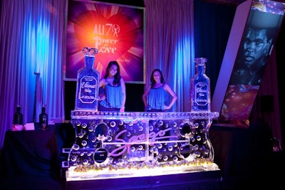 Ultimat poured its drinks at an ice bar.