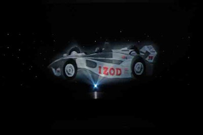 At the 2012 Future Car Strategy Announcement for the Izod IndyCar Series at the Indianapolis Museum of Art in July, BMG Event Productions came up with the strategy to debut the racecar concept, which had yet to be built, by projecting a 3-D version of the new car in front of the audience.
