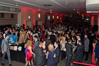 Guests could check out the silent auction items before the Concert Hall opened at 10:30 p.m.