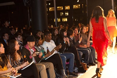 Ticket prices for the fund-raiser determined where guests sat during the fashion show, with front-row seats priced at $150.