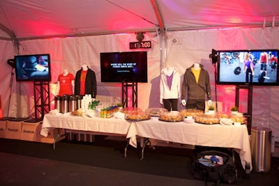 During the media event on Wednesday, Toben Food by Design catered the tent area. The media day included appearances from the Fittest Man on Earth 2010 and 2011 and the Fittest Woman on Earth 2010 and 2011.