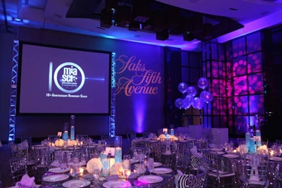 For the gala, the 4 Sound Group supplied colorful lighting, staging, and audiovisual services.