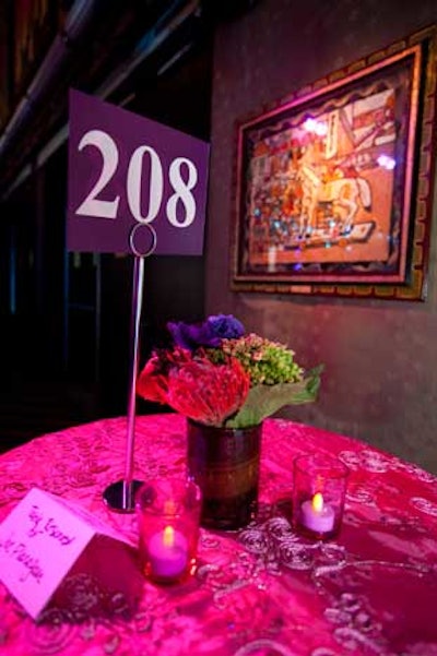 Table Toppers provided bright linens.