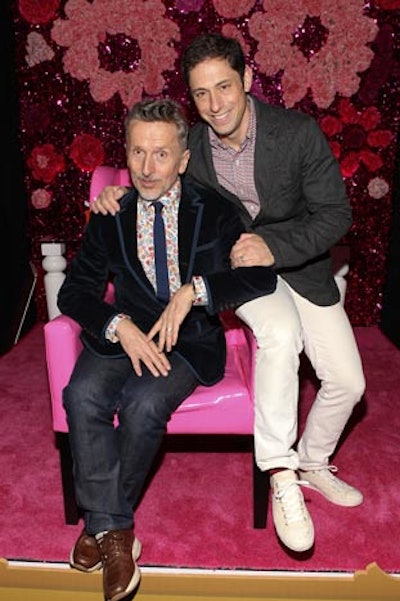 Simon Doonan and his husband, designer Jonathan Adler, mingled with guests during the event.