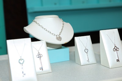 Tiffany donated necklaces to the silent auction at the Galaxy Gala.