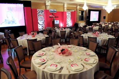 The Coral Grand ballroom seated 400 guests at the luncheon.