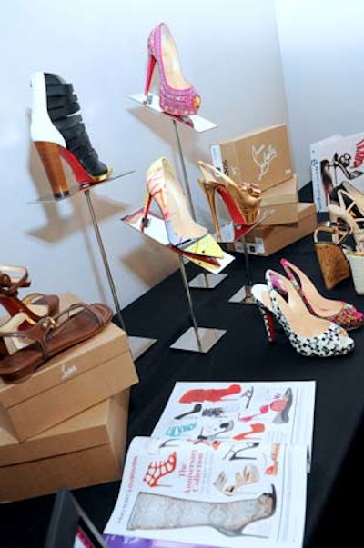 The marketplace showcased several pairs of never-before-seen Christian Louboutin shoes for purchase.