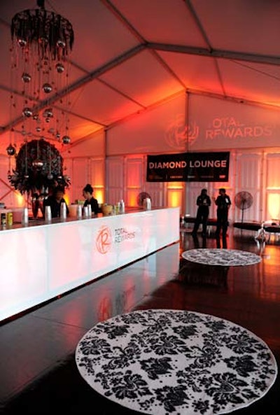 The private lounges at the events were available to Total Rewards members at the 'diamond' level, one of the highest tiers in the program.