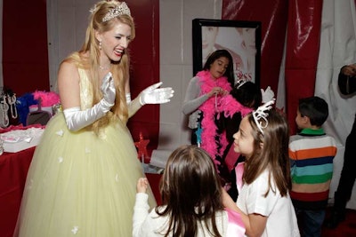 Costumed staffers interacted with guests.