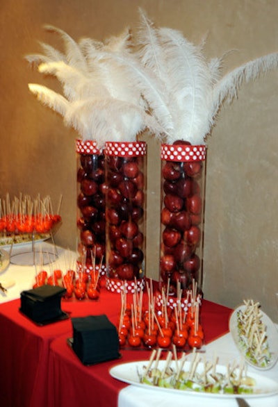 Appropriately, apples were a major theme at the premiere party.