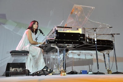 At the event. Chantal Kreviazuk played a Schimmel Glas piano that was donated.