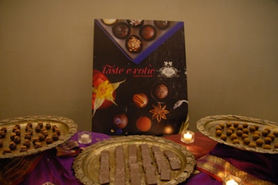 Vosges Haut-chocolat hosted a chocolate table.
