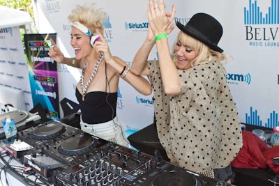 DJs participating in the festival stopped by for sets that were live-streamed on SiriusXM radio.