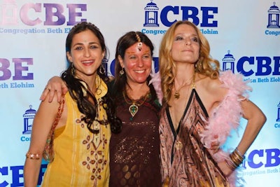 Cat Greenleaf (pictured, far right) of WNBC's Talk Stoop played host to the Saturday-night event.
