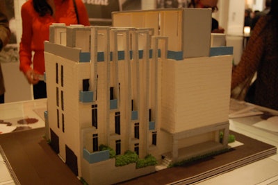 The cake served as the Edition Richmond building model.
