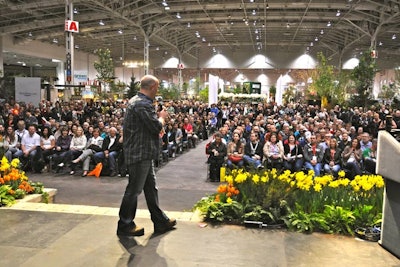 Bryan Baeumler, of HGTV's Disaster DIY, spoke to a packed audience on Saturday at the National Home Show and Canada Blooms.