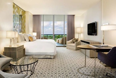 Guest rooms and suites range from 650 to 2,800 square feet, each complete with balconies.