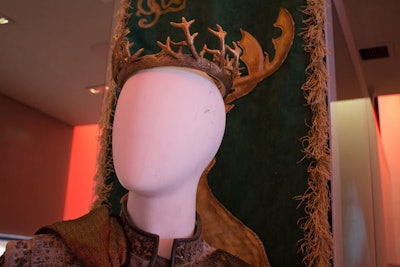 Prince Joffrey's crown, in addition to the character's original costume, is among the pieces on display at the HBO store.