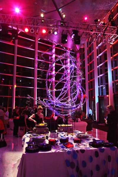 For the 17th annual ISES D.C. Capital Awards Gala, Gannett/USA Today’s headquarters transformed into a lounge, with dramatic lighting from Digital Lightning; and decor including glassware, china, and linens from Perfect Settings; and palms and plants from Plants Alive.