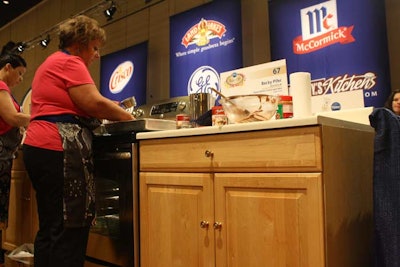 Each of the 100 mini kitchens included a cabinet, counter space, and G.E. electric range.