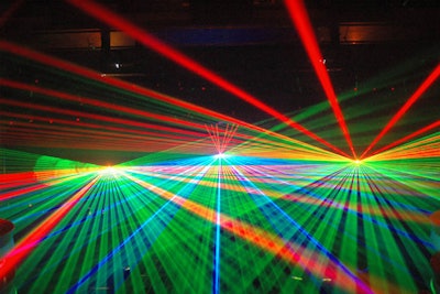 LaserNet showing three full-color lasers, only 3 watts each