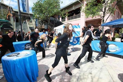 More than 40 dancers surprised shoppers at Mary Brickell Village in downtown Miami, singing and dancing to celebrate Oreo's 100th birthday.