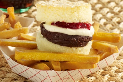 Sa Brownie Burger And Shortbread Friespng