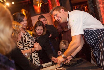 Chef Curtis Stone was in Chicago for the Home and Housewares Show, which ran from Saturday to Tuesday. At the show, he promoted his new line of cookware, and his off-site promotions ranged from morning news spots to the Sunday-night after-party at Paris Club.
