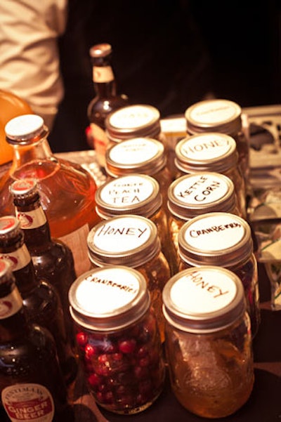 Guest mixologists had a variety of ingredients to choose from, including honey, ginger beer, and kettle corn.