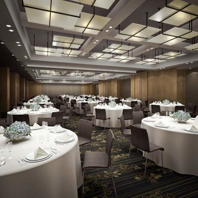 The 3,445-square-foot West Ballroom will seat 300 banquet-style or hold 350 for receptions.
